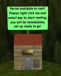  A vacant rental box ready to be rented